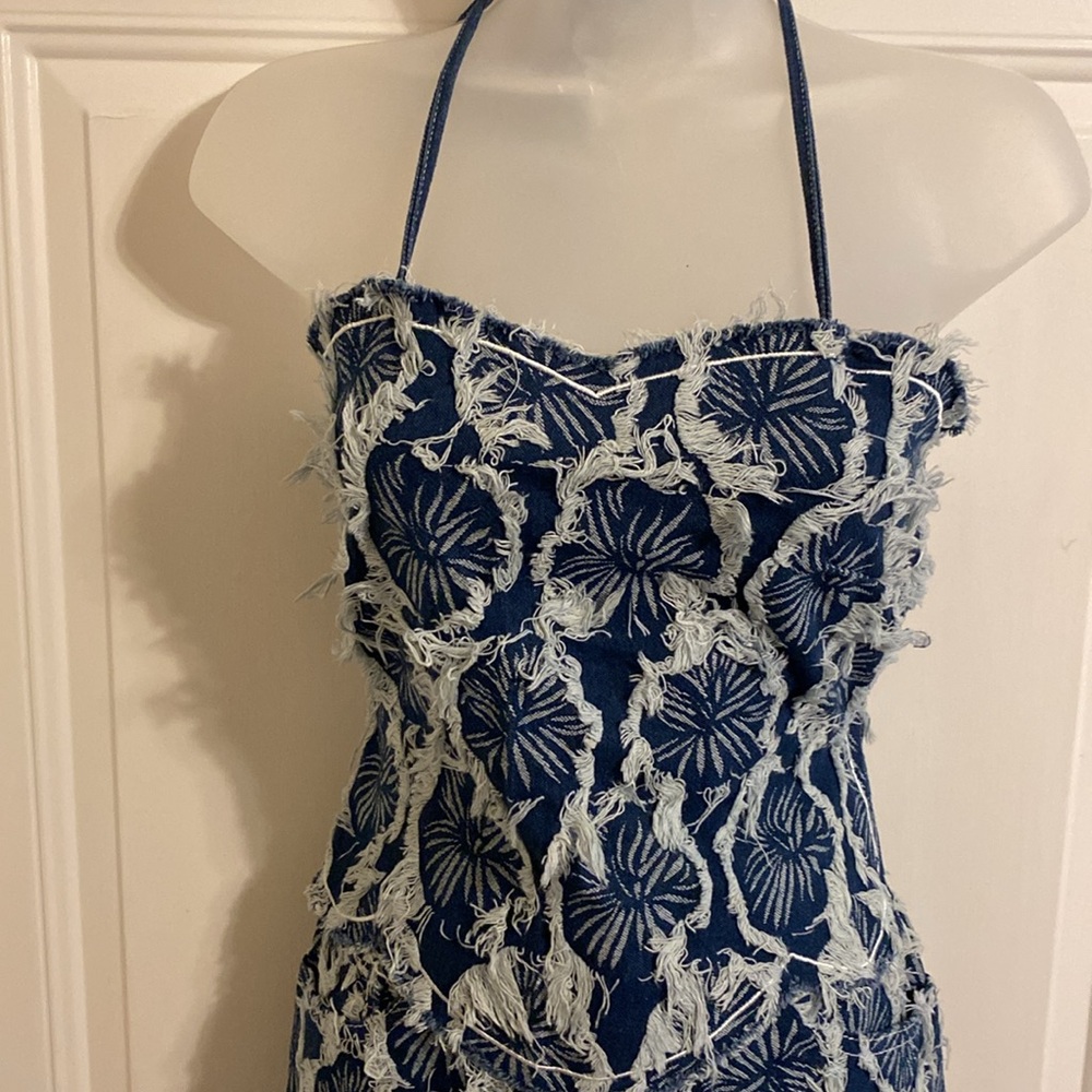 NWT Sexy Two Piece Denim Set